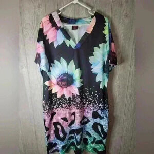Revel Raven boutique brand midi dress with pockets. Minor wash wear.  size large